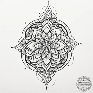 Tiny tattoo design, a single, expressive brus... - эскиз тату (№1751765945_0, 06.07.2025 01:39) — tattoo-photo.ru
