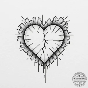 Tiny tattoo design, a pixelated heart, but it... - эскиз тату (№1751766369_0, 06.07.2025 01:46) — tattoo-photo.ru
