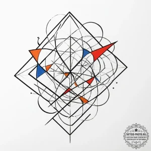 Tattoo design for shoulder, a geometric desig... - эскиз тату (№1751767468_0, 06.07.2025 02:04) — tattoo-photo.ru