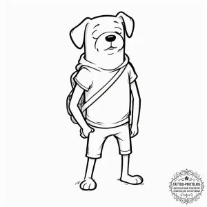 Tattoo design for shoulder, a character from... - эскиз тату (№1751768945_0, 06.07.2025 02:29) — tattoo-photo.ru