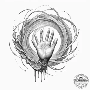 Tattoo design for shoulder, a portal to anoth... - эскиз тату (№1751769790_0, 06.07.2025 02:43) — tattoo-photo.ru