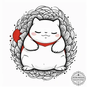 Tattoo design for shoulder, a happy little sn... - эскиз тату (№1751772656_0, 06.07.2025 03:30) — tattoo-photo.ru