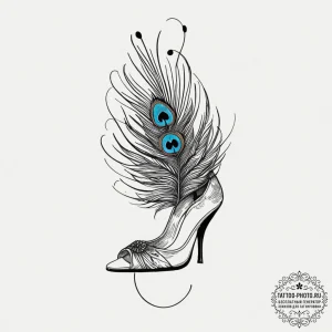 Tattoo design for a foot, a single, beautiful... - эскиз тату (№1751772740_0, 06.07.2025 03:32) — tattoo-photo.ru