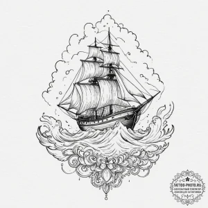 Tiny tattoo design, a tiny, soft cloud of col... - эскиз тату (№1751773255_0, 06.07.2025 03:40) — tattoo-photo.ru