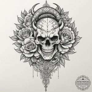 Tattoo design for two legs, a single, sprawli... - эскиз тату (№1751773340_0, 06.07.2025 03:42) — tattoo-photo.ru