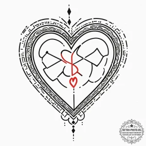 Tiny tattoo design, a modern hieroglyph repre... - эскиз тату (№1751774438_0, 06.07.2025 04:00) — tattoo-photo.ru