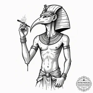 Tattoo design for an arm, an ancient egyptian... - эскиз тату (№1751774692_0, 06.07.2025 04:04) — tattoo-photo.ru