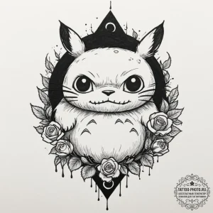 Tattoo design for an arm, a character from my... - эскиз тату (№1751774948_0, 06.07.2025 04:09) — tattoo-photo.ru