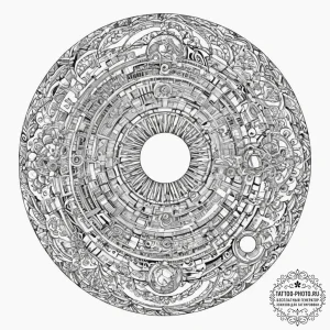 Tattoo design for shoulder, a sphere, half of... - эскиз тату (№1751775459_0, 06.07.2025 04:17) — tattoo-photo.ru
