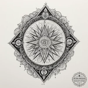 Tattoo design for an arm, a prism refracting... - эскиз тату (№1751776135_0, 06.07.2025 04:28) — tattoo-photo.ru