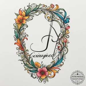 Tattoo design for an ankle, a quote in a beau... - эскиз тату (№1751778181_0, 06.07.2025 05:03) — tattoo-photo.ru