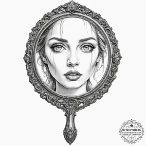 Tattoo design for an arm, a beautiful antique... - эскиз тату (№1751779541_0, 06.07.2025 05:25) — tattoo-photo.ru