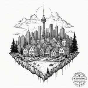 Tiny tattoo design, a key, but its teeth are... - эскиз тату (№1751780556_0, 06.07.2025 05:42) — tattoo-photo.ru