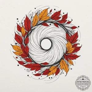 Tattoo design for shoulder, a swirling vortex... - эскиз тату (№1751783757_0, 06.07.2025 06:35) — tattoo-photo.ru