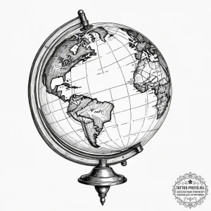 A chicano style tattoo of the "the world is y... - эскиз тату (№1751791585_0, 06.07.2025 08:46) — tattoo-photo.ru