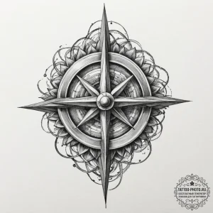 Tattoo sketch: a dynamic kolovrat depicted in... - эскиз тату (№1751796141_0, 06.07.2025 10:02) — tattoo-photo.ru