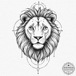 Tattoo sketch a zodiac animal (e.g., lion) wh... - эскиз тату (№1751797926_0, 06.07.2025 10:32) — tattoo-photo.ru