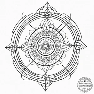 Tattoo sketch a sagittarius archer, captured... - эскиз тату (№1751798177_0, 06.07.2025 10:36) — tattoo-photo.ru