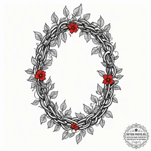 Tattoo design a single, strong vine breaking... - эскиз тату (№1751798863_0, 06.07.2025 10:47) — tattoo-photo.ru