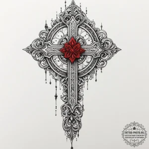 Tattoo design a key made of ice, slowly melti... - эскиз тату (№1751799036_0, 06.07.2025 10:50) — tattoo-photo.ru