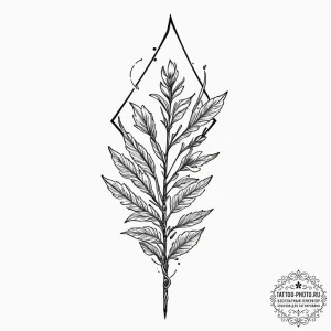 Tattoo sketch a single, elegant arrow, its sh... - эскиз тату (№1751801252_0, 06.07.2025 11:27) — tattoo-photo.ru