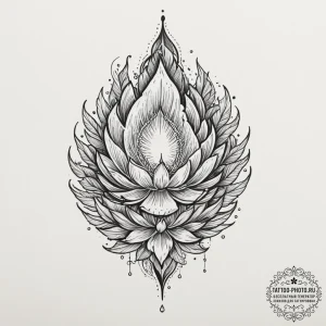 Tattoo design a subtle glow emanating from a... - эскиз тату (№1751801422_0, 06.07.2025 11:30) — tattoo-photo.ru