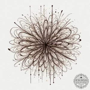 An abstract shot of light patterns projected... - эскиз тату (№1751802365_0, 06.07.2025 11:46) — tattoo-photo.ru