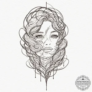 Grindylow, tattoo sketch design, sepia tone s... - эскиз тату (№1751809590_0, 06.07.2025 13:46) — tattoo-photo.ru