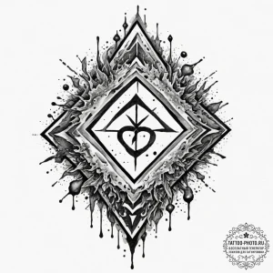 65. tattoo sketch: abstract black and gray wa... - эскиз тату (№1751810112_0, 06.07.2025 13:55) — tattoo-photo.ru