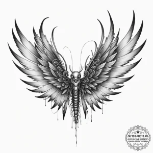 Tattoo design a puppet, its strings cut, slum... - эскиз тату (№1751813215_0, 06.07.2025 14:46) — tattoo-photo.ru