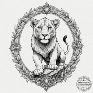 A watercolor sketch of simba from the lion ki... - эскиз тату (№1751813383_0, 06.07.2025 14:49) — tattoo-photo.ru