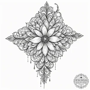 Tattoo sketch a single, falling tear transfor... - эскиз тату (№1751814310_0, 06.07.2025 15:05) — tattoo-photo.ru