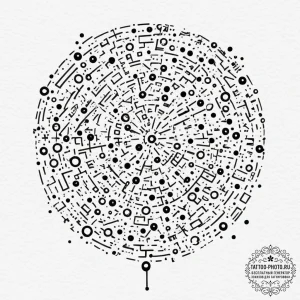 Tattoo design a hidden message in binary code... - эскиз тату (№1751816245_0, 06.07.2025 15:37) — tattoo-photo.ru
