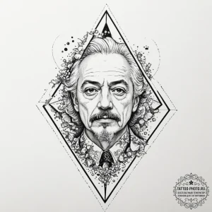 A trash polka sketch of the surrealist imager... - эскиз тату (№1751816833_0, 06.07.2025 15:47) — tattoo-photo.ru