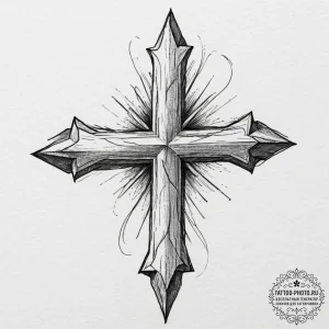 Tattoo design a rough, military-grade fabric... - эскиз тату (№1751818601_0, 06.07.2025 16:16) — tattoo-photo.ru