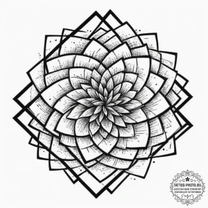 Tattoo design a visual metaphor for a paradig... - эскиз тату (№1751818854_0, 06.07.2025 16:20) — tattoo-photo.ru