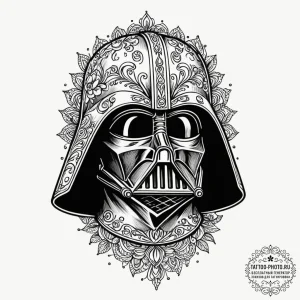 Neo-traditional tattoo design of darth vader'... - эскиз тату (№1751819525_0, 06.07.2025 16:32) — tattoo-photo.ru