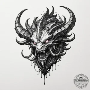 A neo-traditional portrait of a zergling from... - эскиз тату (№1751819935_0, 06.07.2025 16:38) — tattoo-photo.ru