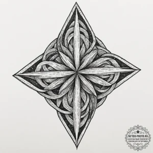 Tattoo design a continuous line forming a com... - эскиз тату (№1751825255_0, 06.07.2025 18:07) — tattoo-photo.ru