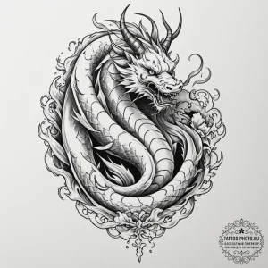 Tattoo sketch a mythical warrior riding a pow... - эскиз тату (№1751825929_0, 06.07.2025 18:18) — tattoo-photo.ru