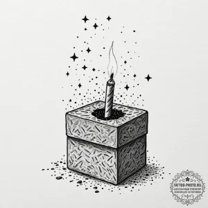 Tattoo sketch a single, unlit matchstick held... - эскиз тату (№1751827120_0, 06.07.2025 18:38) — tattoo-photo.ru