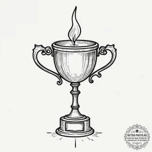 Tattoo sketch a glowing "achievement unlocked... - эскиз тату (№1751830321_0, 06.07.2025 19:32) — tattoo-photo.ru