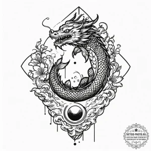 Tattoo design a simplified silhouette of a cl... - эскиз тату (№1751831750_0, 06.07.2025 19:55) — tattoo-photo.ru