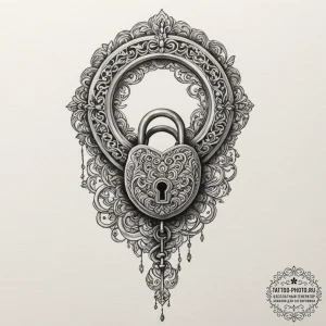 Tattoo design a single, elegant key, its body... - эскиз тату (№1751831835_0, 06.07.2025 19:57) — tattoo-photo.ru