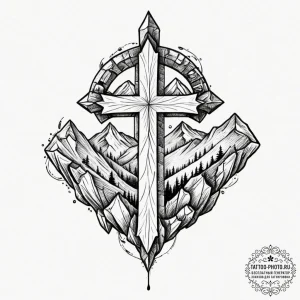 Tattoo design a capricorn symbol made of stro... - эскиз тату (№1751832250_0, 06.07.2025 20:04) — tattoo-photo.ru