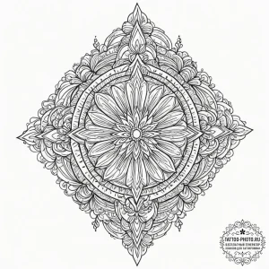 Tattoo sketch an abstract representation of "... - эскиз тату (№1751833094_0, 06.07.2025 20:18) — tattoo-photo.ru