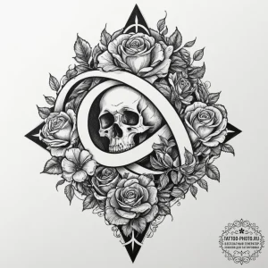 Tattoo sketch a simple 'infinity loop' in a c... - эскиз тату (№1751833432_0, 06.07.2025 20:23) — tattoo-photo.ru