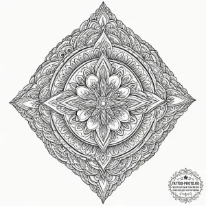A minimalist tattoo of the spinning top from... - эскиз тату (№1751834108_0, 06.07.2025 20:35) — tattoo-photo.ru