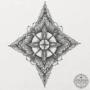 Tattoo sketch a group of small, identical sym... - эскиз тату (№1751837186_0, 06.07.2025 21:26) — tattoo-photo.ru