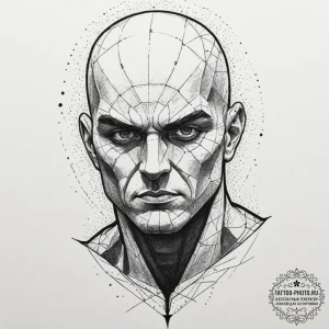 A sketch of omni-man from invincible, powerfu... - эскиз тату (№1751837647_0, 06.07.2025 21:34) — tattoo-photo.ru